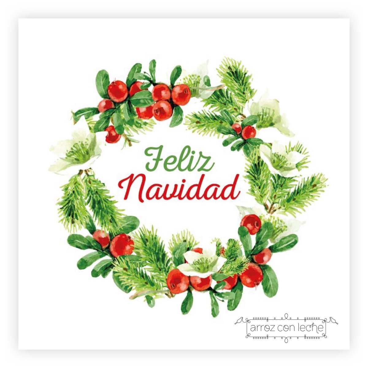 Feliz Navidad les deseamos todos los que formamos parte de la familia Arroz con Leche.