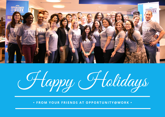 Merry Christmas and happy holidays from the <a href="/OpptyatWork/">Opportunity@Work</a> &amp; #TechHire family! Looking forward to continuing our efforts with our partners and communities around the country to rewire the labor market for all Americans to work, learn and earn to their highest potential!