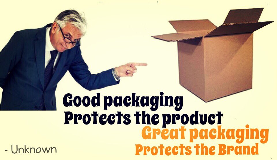 shreejibox's tweet photo. Good packaging protects the product, great packaging protects the brand.
#quote #unknown #boxncarton https://t.co/TlIyi952zx