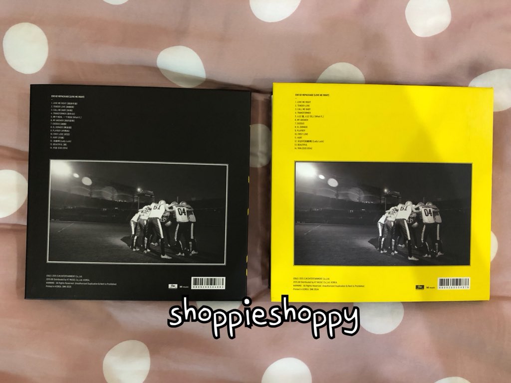 fluffynextdooor's tweet photo. ขาย EXO LOVE ME RIGHT
• EXOK EXOM เวอร์ชั่นละ 420 บาทคะ
การ์ดซูโฮ กับ แบคฮยอนคะ
• ถ้าซื้อทั้ง 2 เวอร์ชั่นจะเหลือ 800 บาทเท่านั้นคะ
ของสภาพดีคะ แต่เวอร์ K ตัวเล่มจะอ้านิดๆ แต่สภาพทุกอย่างที่เหลือคือปกติคะ
#exo #lovemeright #exorepackage #ขายของสะสมexo
รบกวนด้วยนะค้า 😆 https://t.co/LIK4v9M1MW