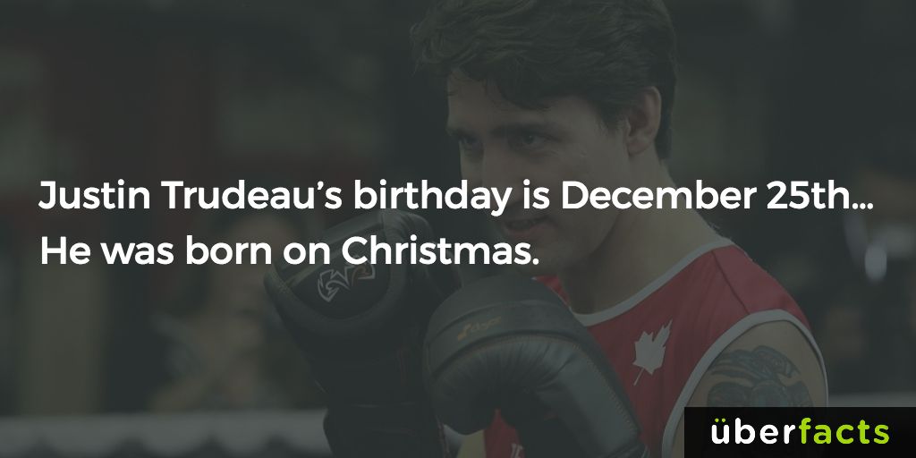 Merry Christmas and happy birthday Justin Trudeau!! 