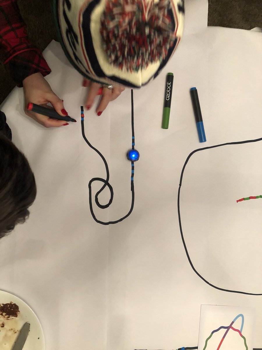 AllGoodMrsHood's tweet image. The whole fam is #coding with Jack’s new #Ozobot. #Codingisthefuture #kidscoding