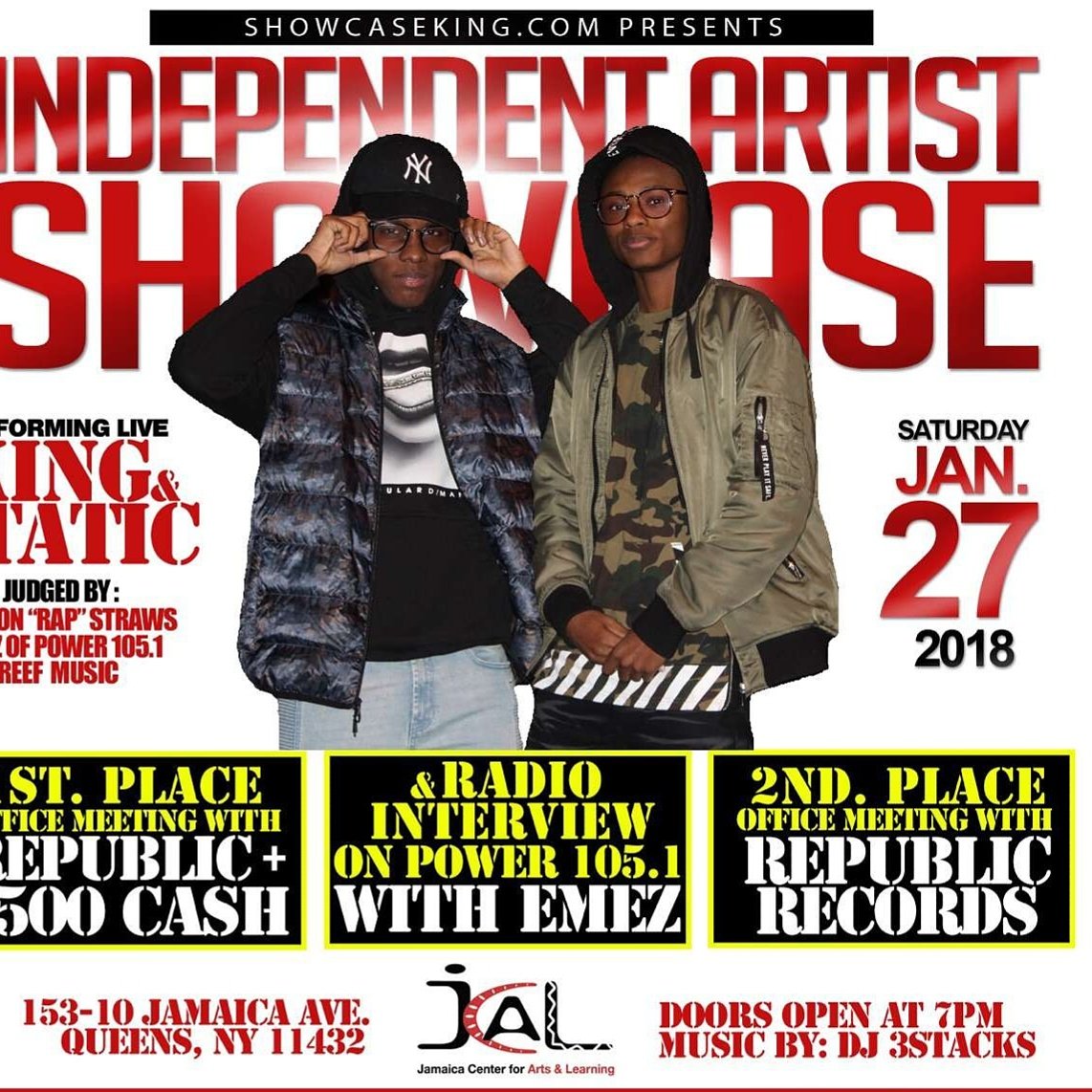 staticfrass's tweet photo. @ZniiuR catch us in queens when we catch this Dub #showcase king #musicpromotion #shoutusout #queens #artist #rapper @RepublicRecords https://t.co/DCBNql3pn7