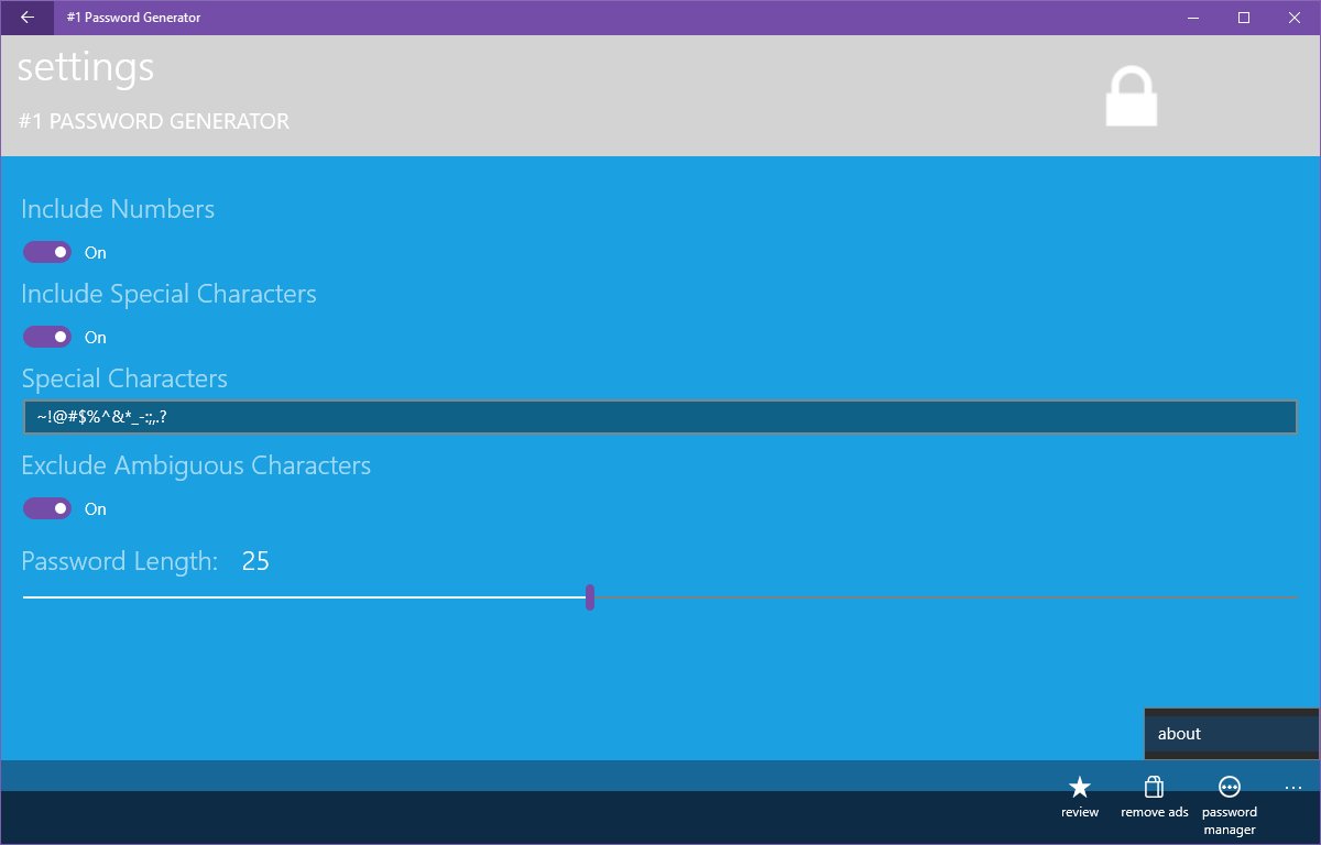 CompaNovaLLC's tweet photo. https://t.co/s28dB5LRmn 
Lost in #passwords? Need help replacing old passwords with a new strong #secure hard-to-guess #password?
Try #1passwordgenerator best #passwordgenerator of its kind
Works on #Windows10 #Windows10Mobile #uwp 
Supports #Cortana 
#indiedev #security #privacy https://t.co/nwyUvj4KqS
