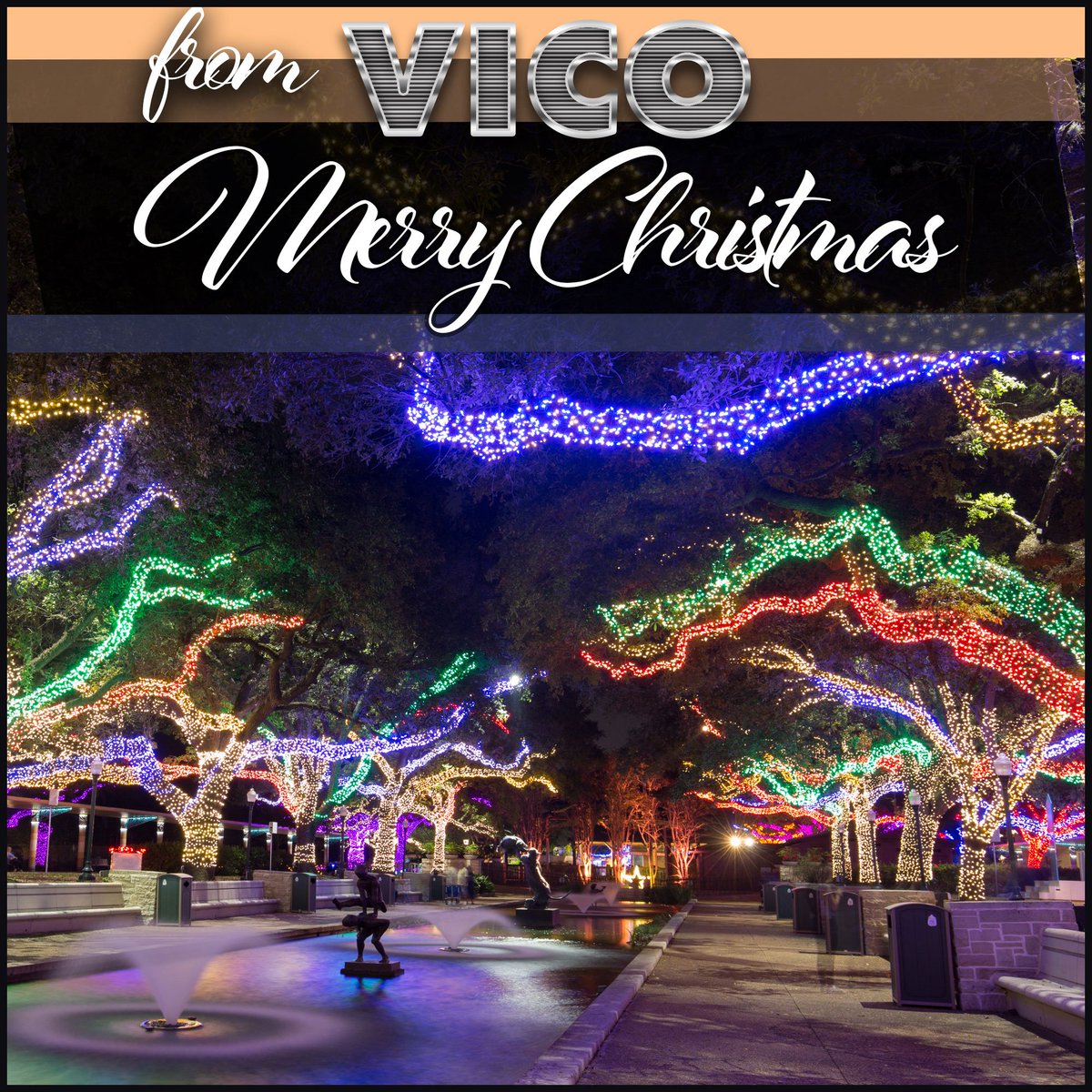 VicoMFG's tweet photo. From the Vico family, we send our warmest wishes for a happy Holiday Season and a wonderful New Year. https://t.co/HzQoc98lLd