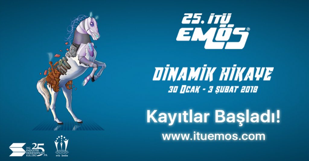 İTÜ EMÖS (Endüstri Mühendisliği Öğrenci Sempozyumu) "Dinamik Hikaye" Kayıtları Açıldı!
Kayıt olmak için; ituemos.com