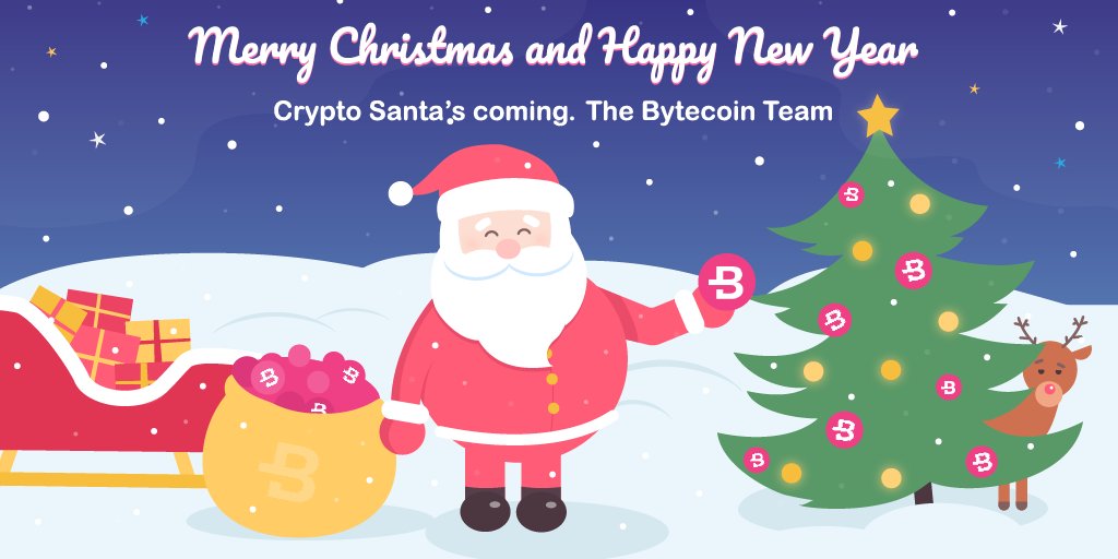 Merry Christmas and Happy New Year from the Bytecoin Team!
goo.gl/pZXchv
#BCN #Bytecoin #MerryChristmas