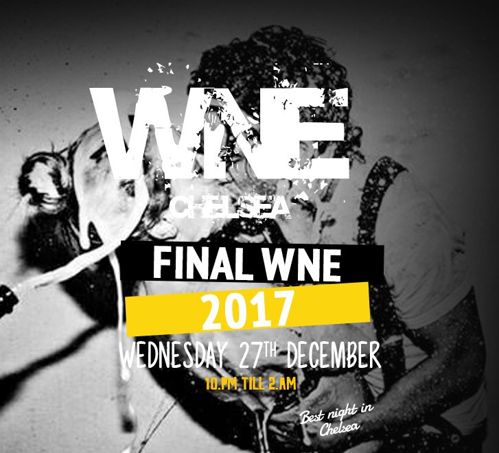Merry Christmas from us at WNE! <a href="/EmbargoRPBLCA/">Embargo, Chelsea</a> hosts the last WNE of 2017 this Wednesday - see you there! x ❄️⛄️😍🍾