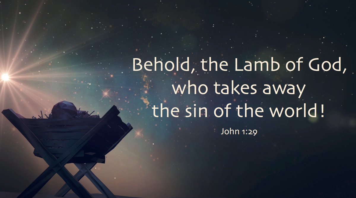 FLAME on Twitter: &quot;Behold, the Lamb of God, who takes away the sin of the  world! #MerryChristmas… &quot;