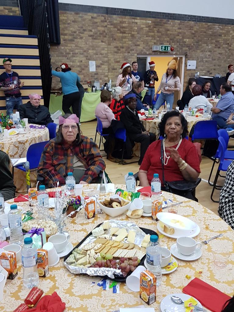 balmgod's tweet photo. Age UK L&amp;S supported older  people not to be alone this Christmas by donating transports and drivers #Christmas dinner at Beacon college https://t.co/SGr4rbl4DE