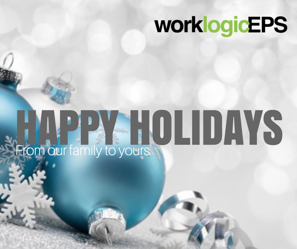 WorklogicEPS's tweet image. Warm holiday wishes from our family to yours...