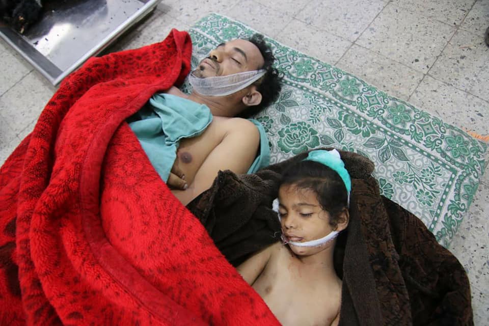 wafaahmed1234's tweet photo. 3Massacres by #SaudiLedCoalition in #Yemen
#Sanaa
5raids on Ali al-Raimi house killed11 injured4
#Hodeidah
Many raids on Murad farm killed7
#Dhamar
Many raids on #Customs_Department building killed10&amp;injured55
#SaudiArabia
#UnitedNations
#DecisiveStorm
#UNICEF
#HumanRights
#Trump https://t.co/fQyTJAItgM