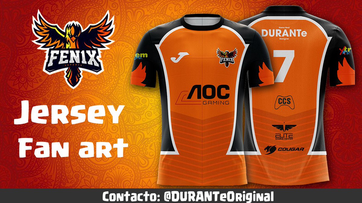 DURANTeOriginal's tweet photo. New Jersey Design fan art for @Fen1x_eSports, Order by MD (Not Free).  

15♥️? me encantaría que me ayudaran a que lo vean, difusión y opiniones.

Behance: https://t.co/Ra5eX35W9d https://t.co/Vn2hNEkhDN