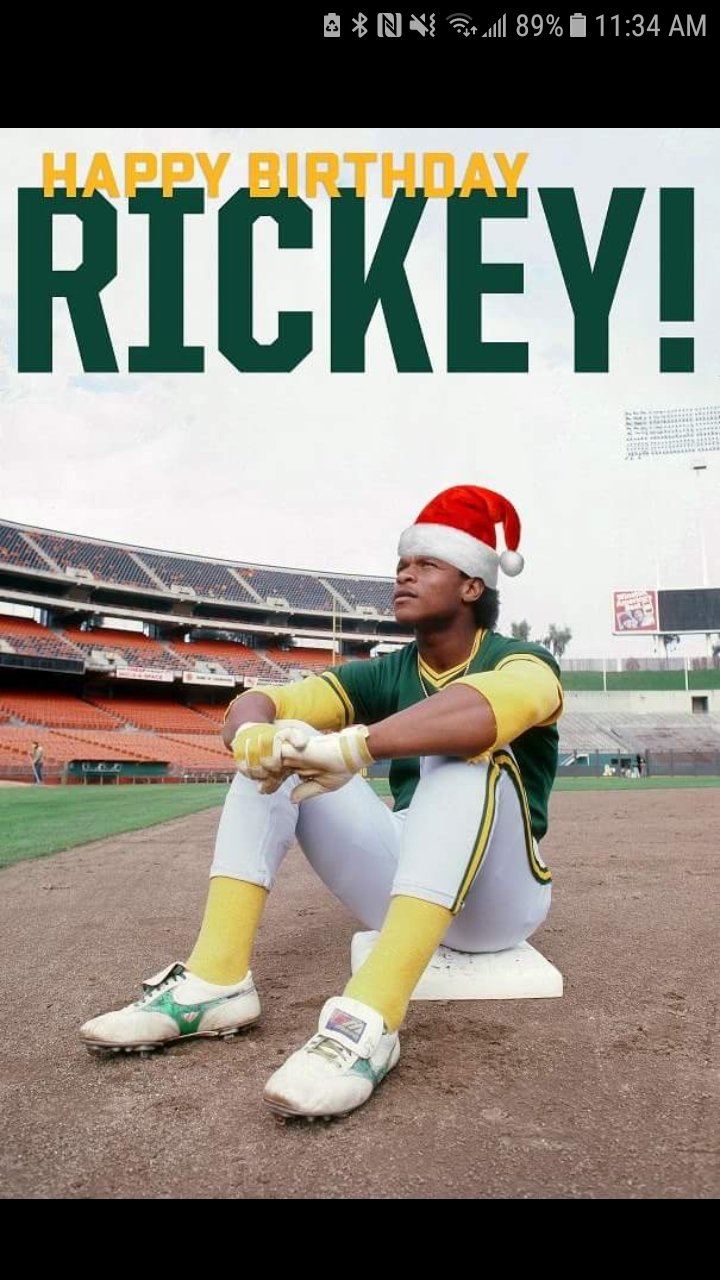 Happy birthday to Jesus and the GOAT Mr. Rickey Henderson! can\t wait for 2018 season! 