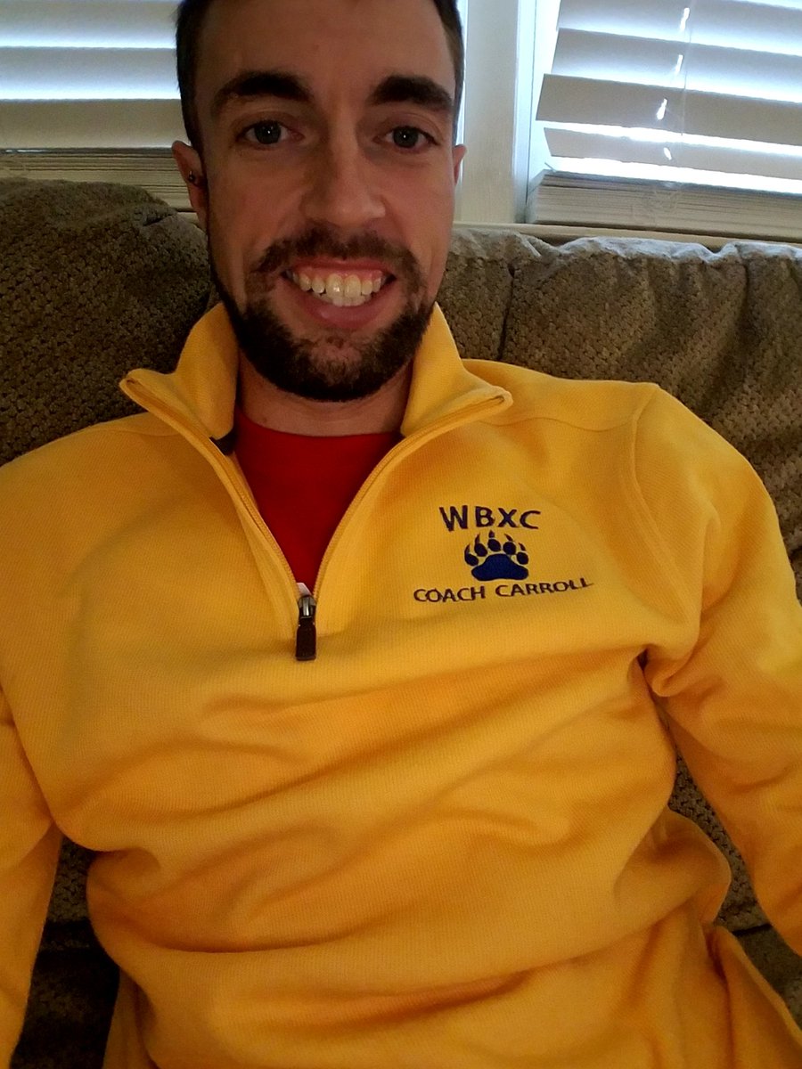 rcwbxc13's tweet photo. Loving my new coaching gear from my sister and brother in law #tistheseason #wbxc #Christmas https://t.co/Bt95BdcuWV