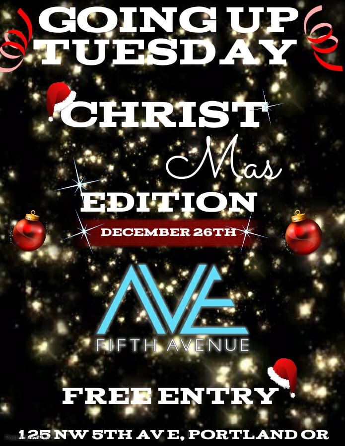 5thAvenueLounge's tweet photo. When you've had enough of your family and need a holiday unwind hit us up #GoingUpTuesdays #ChristmasEdition featuring #deafmind @thisisdeaflife &amp; more☃️ 125 NW 5th #EDM 21+ Only #fifthavenuestyle #loungelife #welivinit #goingup Tuesday December 26th @pdxevents https://t.co/9WI6Yr0uBh