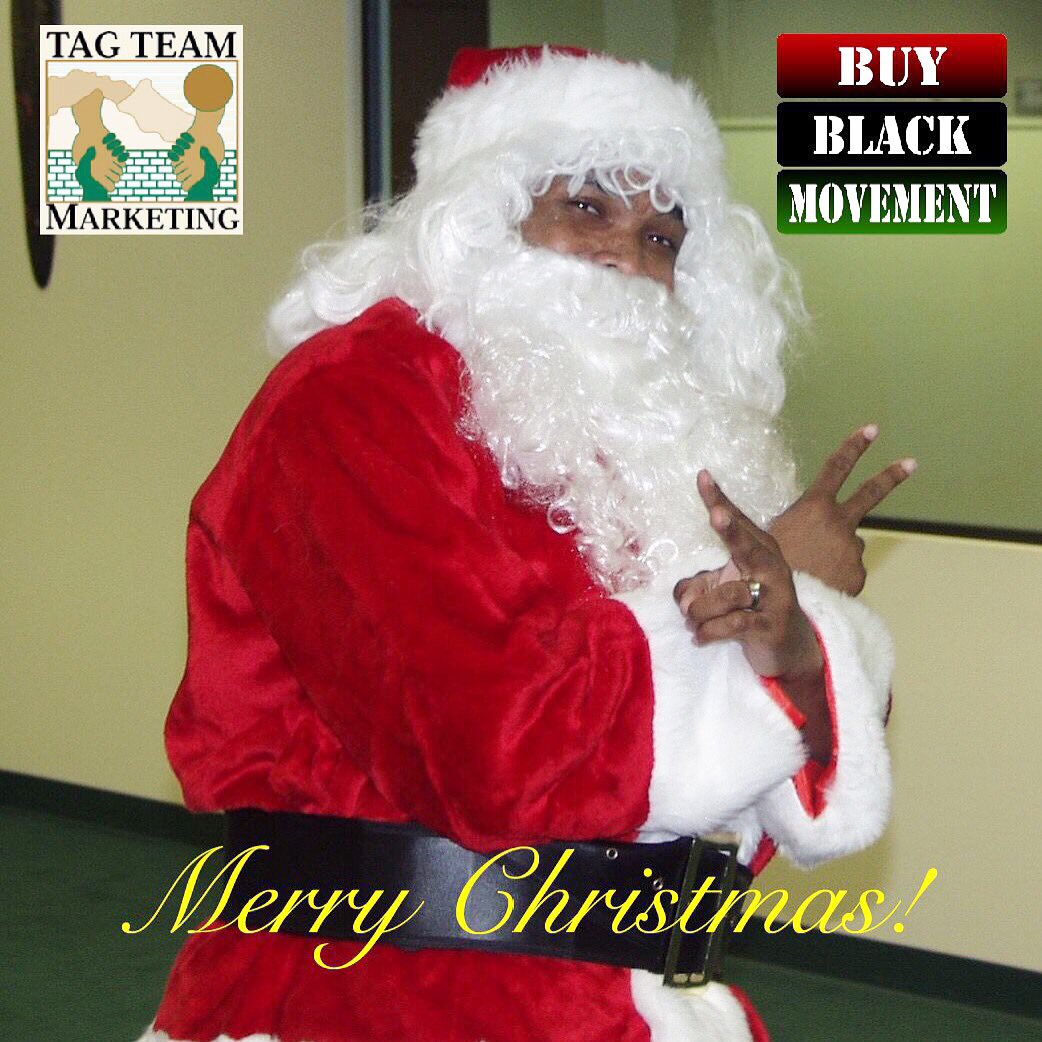 buyblackmovemnt's tweet photo. Merry Christmas from Black Santa๐
๐พ! #BuyBlack #BuyBlackFirst #MerryChristmas #BlackChristmas #BlackSanta #SantaSwag https://t.co/KcmHTytGHn