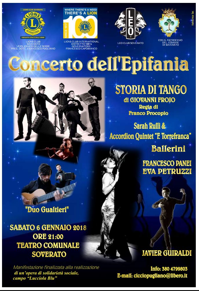 accordionquint5's tweet photo. Vi aspettiamo il 6 Gennaio 2018 al Teatro di Soverato per un evento unico e indimenticabile.
STORIA DI TANGO 
@accordionquint5 + @SarahRulliFlute 
Intanto un piccolo accenno: https://t.co/DJA1Nz3zFf
#tango #soverato #piazzolla #concerto #originalsountracks https://t.co/DXP6uUegUw