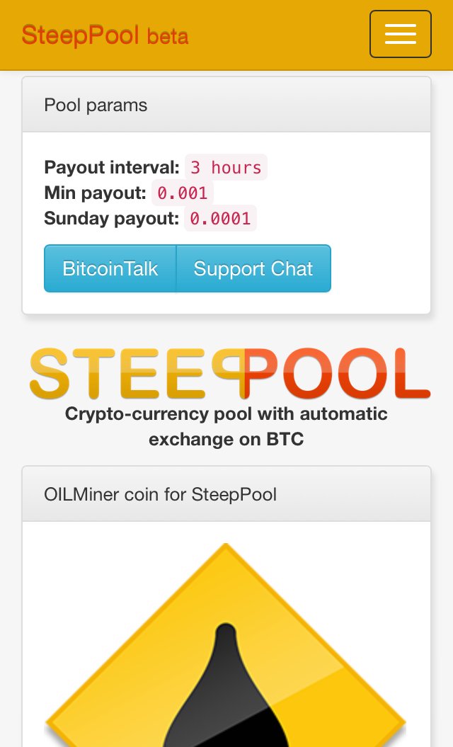 SteepPool's tweet image. SteepPool mobile version
#steeppool #multipool #bitcoin #litecoin #altcoin #crypto