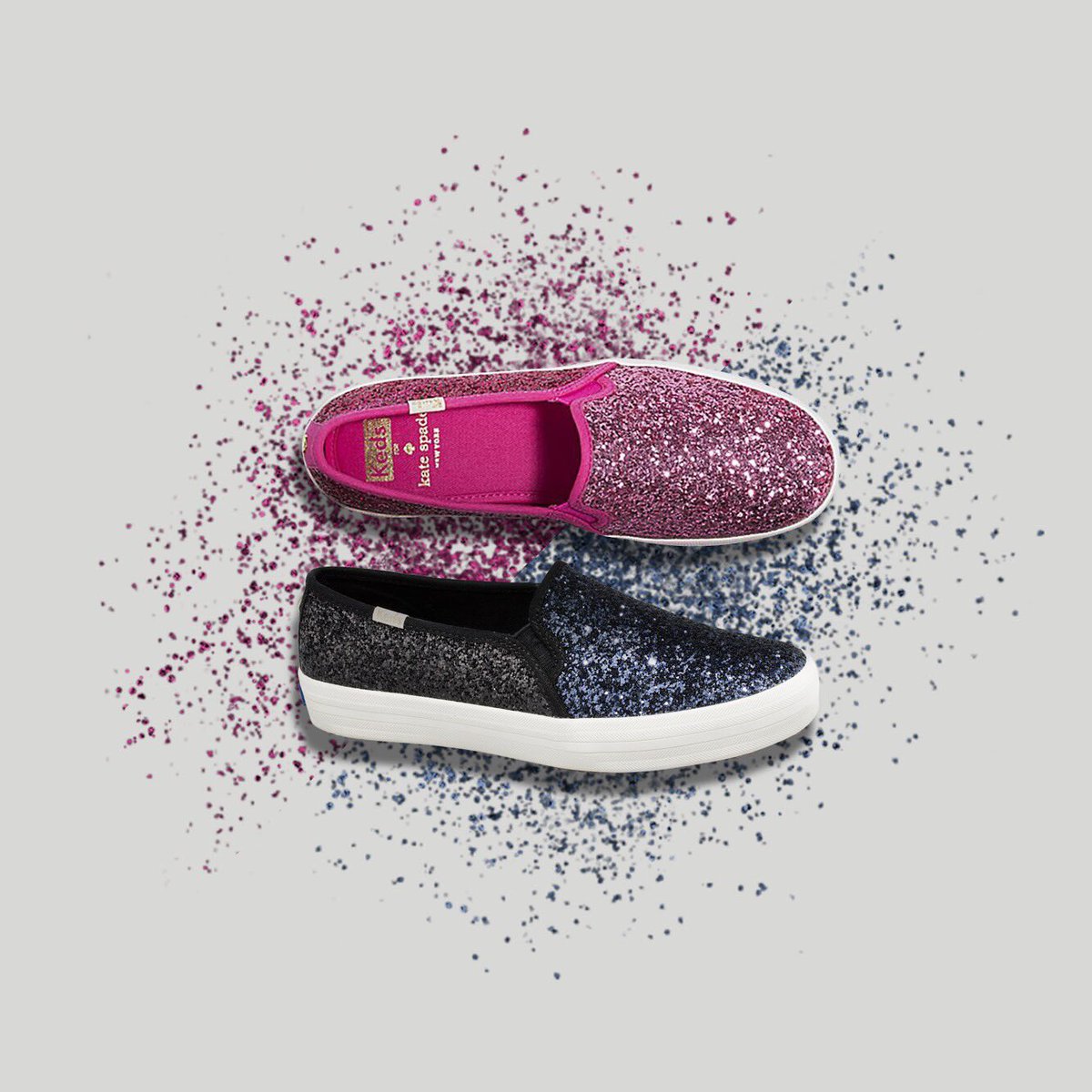 keds x kate spade new york double decker glitter