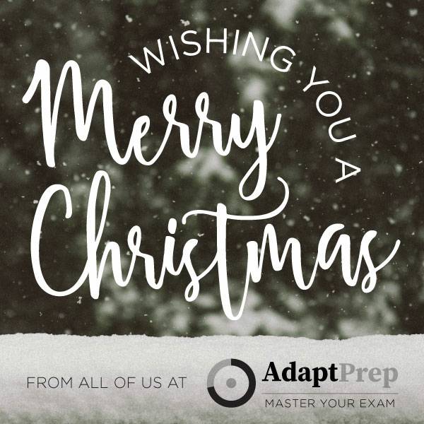 AdaptPrep's tweet photo. Merry Christmas and Happy Holidays from all of us at AdaptPrep! Our office are closed in observance until December 27 at 8 AM. https://t.co/C5Op8GkdVQ