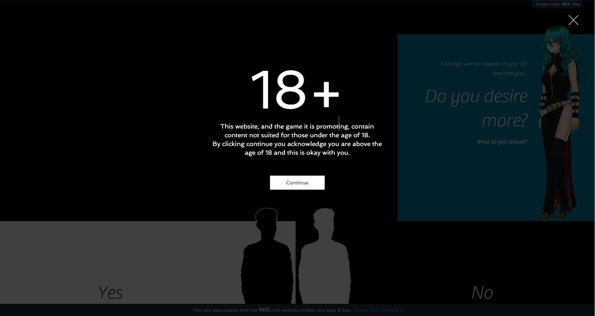 DakotaLDE's tweet photo. Having a little fun working on a little promotional website for the Turning Project #R18Plus #gamedev https://t.co/sdIrSiEper