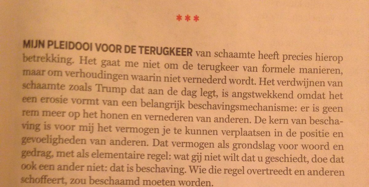 RT <a href="/Leolucassen/">Leo Lucassen</a>: ‘De kern van beschaving is het vermogen je in de ander te kunnen verplaatsen’ Christien Brinkgreve in <a href="/DeGroene/">De Groene Amsterdammer</a>