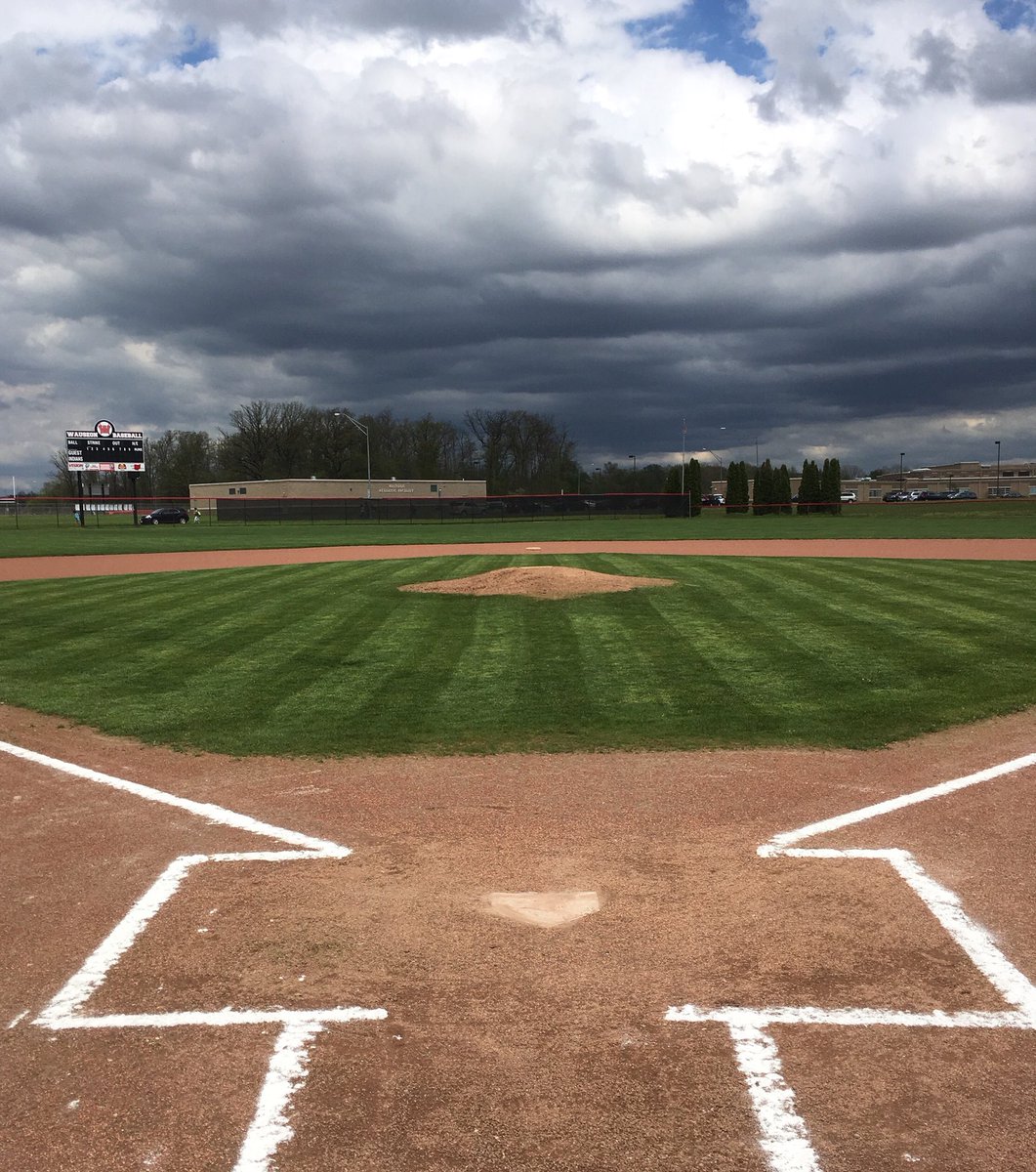 WauseonBaseball's tweet photo. I love this snow at Christmas but prefer this view.  Merry Christmas to all our current and former players and their families. https://t.co/DNsXno2zU3