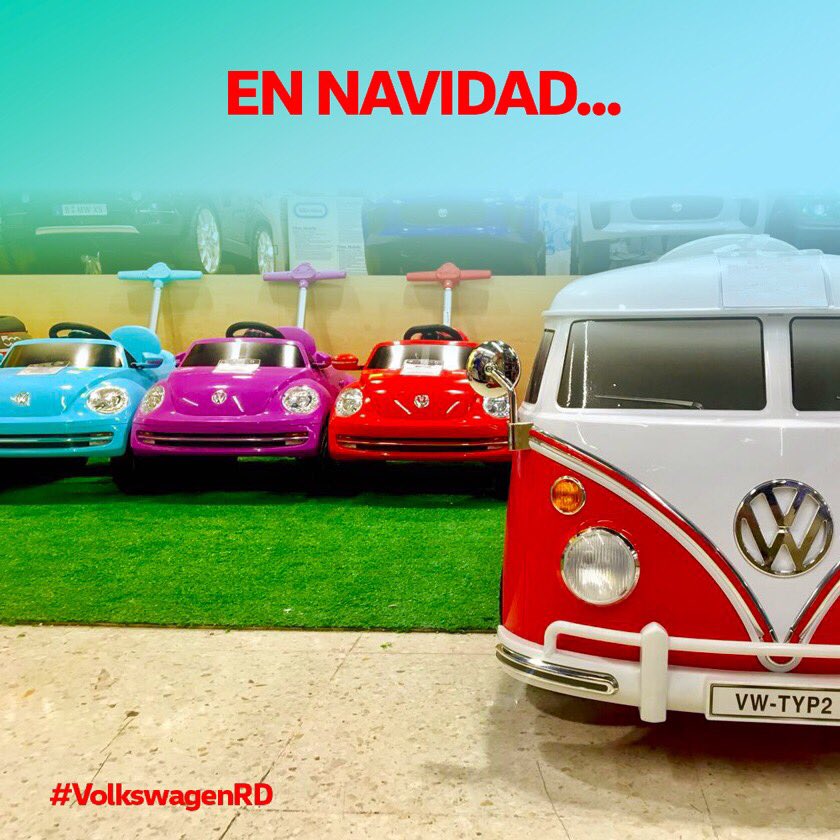 VolkswagenRD's tweet photo. Because you are never too young to own a Volkswagen. ¡Feliz Navidad! #VWisCool #MerryChristmas https://t.co/cTEh2wh1mj