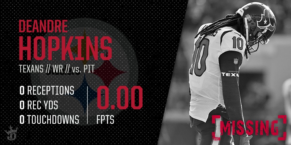 MISSING NAME: DeAndre Hopkins OCCUPATION: Stud WR for the Houston #Texans L...