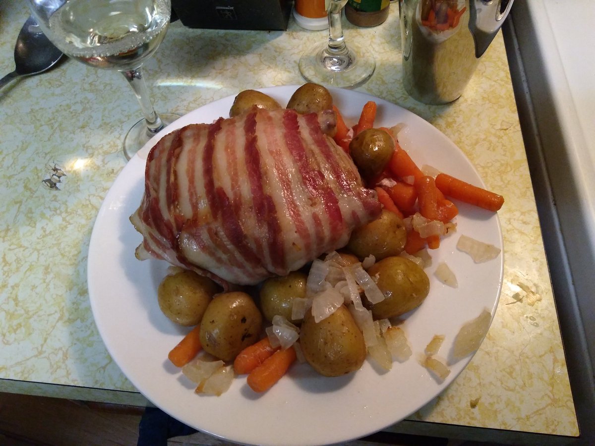 JazzShaw's tweet photo. Cornish game hen wrapped in bacon https://t.co/uCIWwDzoRc