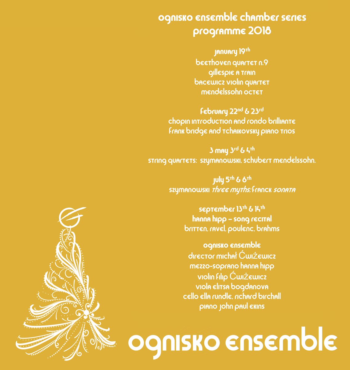 Merry Christmas!
Our two Ognisko Ensemble violinists messing around with Christmas carols...
facebook.com/ClassicFM/vide…
See them perform some rather more epic repertoire on Jan 19th! More info on our Facebook Page.
<a href="/ManagerOgnisko/">manager@ognisko</a> <a href="/BalPolskiUK/">Bal Polski CIC</a> <a href="/SouthKensington/">Discover South Ken</a> <a href="/cwizbros/">Ćwiżewicz Brothers</a> <a href="/ClassicFM/">Classic FM</a>