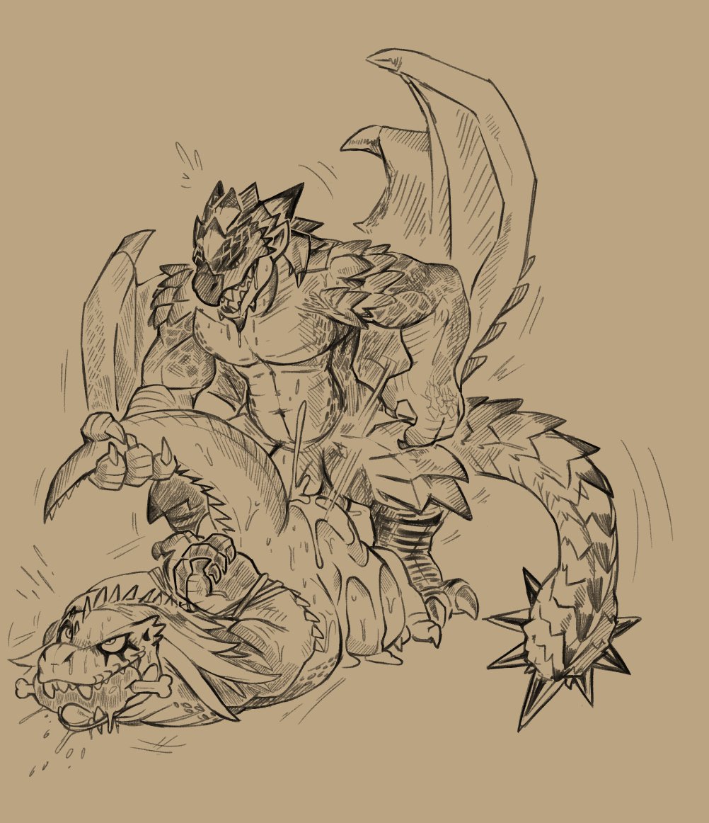 DaftPatriot's tweet photo. Great Jagras doodles. https://t.co/n2I2lW3tVu