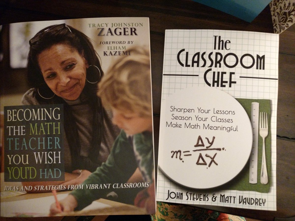 ilovechalkdust's tweet image. @classroomchef I was thrilled to have your book waiting for me when I started my winter break.  I 💗 all things instructional, but math is my 1st 💜. @IUPedu M.Ed in K-8 Math ignited the passion over 20 years ago.   #tlapGIFT #tlap New hastag  as of today #mathCPR stay tuned.