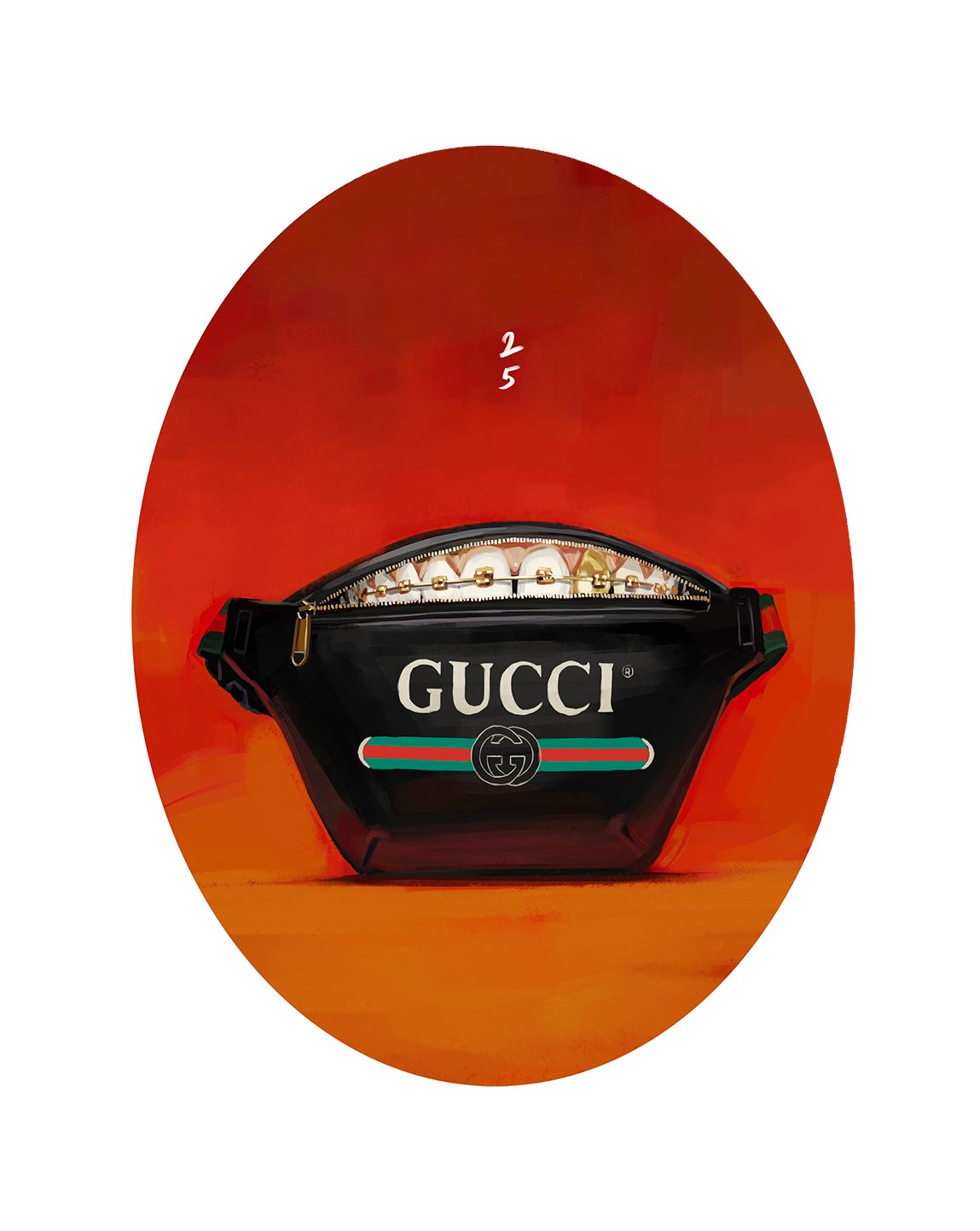 Gucci Japan Gucci ヴィンテージロゴ付きレザーのベルトバッグと ミスティック キャットがプリントされたシルク スカーフ 猫たちは愛の錬金術について話し合っています Ignasimonreal による Guccigift コレクションのイラスト Alessandromichele