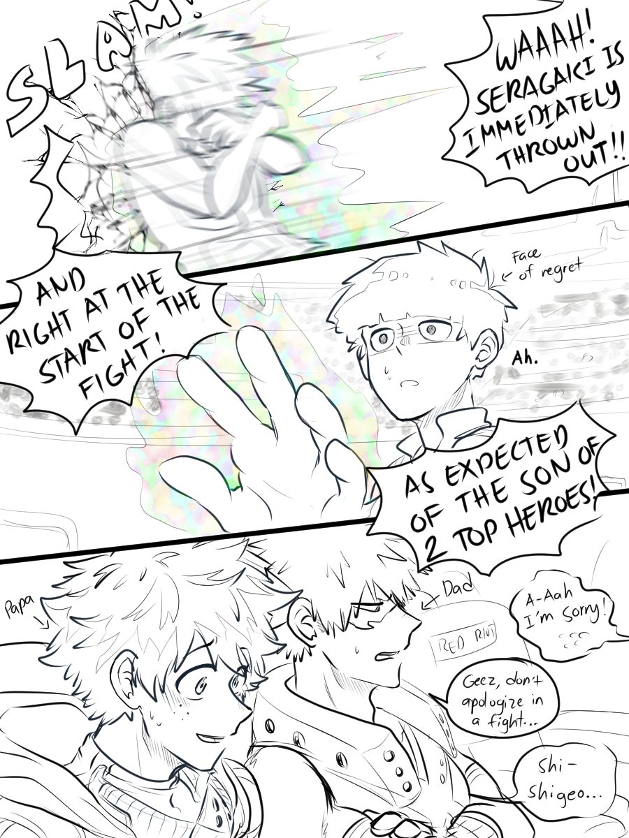"Another Bakugou with an OP quirk" -@aobuttbaby
Never mentioned about that MOB X Katsudeku AU in here...
I'm very sorry for making this BUT HNGH Y wY