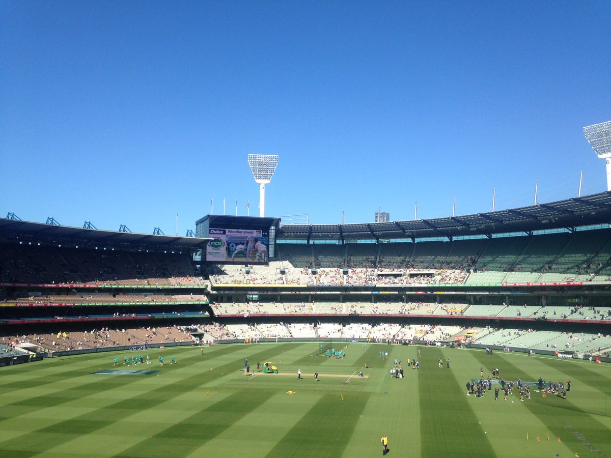 njtoscan's tweet photo. Great to be @MCG for Boxing Day 1 of the #Ashes
@CricketAus putting on a clinic and wonderful to see the #MILO #in2CRICKET and #T20Blast participants during the lunch break! #beatengland #playcricket https://t.co/AGdOT5T6Vd