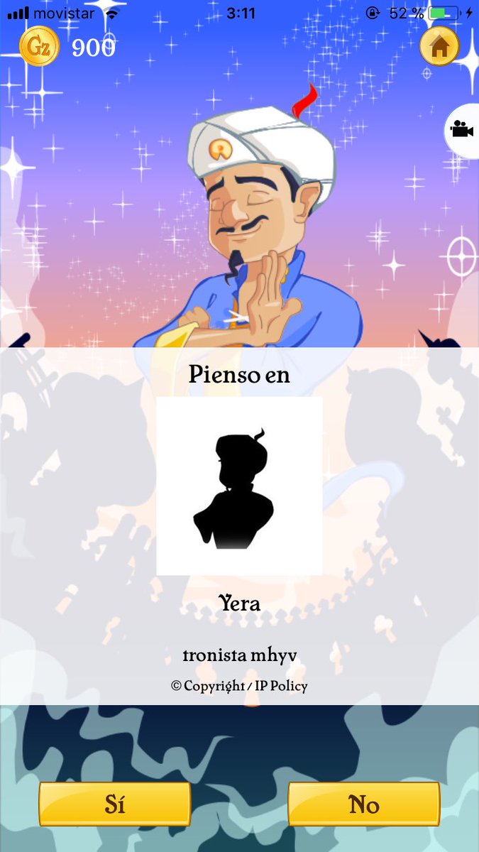 marco_aylen7's tweet photo. Hasta Akinator piensa en ti...❤️ @yerafontes https://t.co/ujiehBbJHU