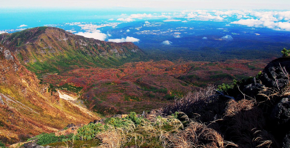「一番良かったのは鳥海山、登ってる間ずっと景色が綺麗という稀有な山だった。 」|キツネイロのイラスト