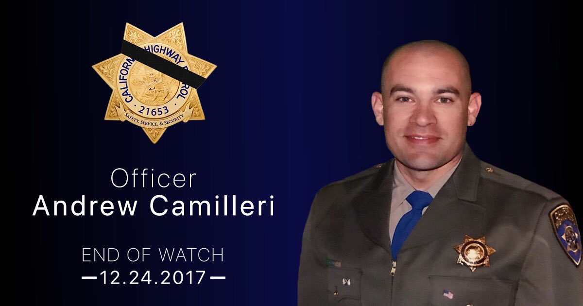 A wife lost her husband and 3 children lost their father because of a person driving under the influence today. Too many lives are cut short by DWI. Rest In Peace Officer Camilleri we will continue to fight the good fight in your honor.