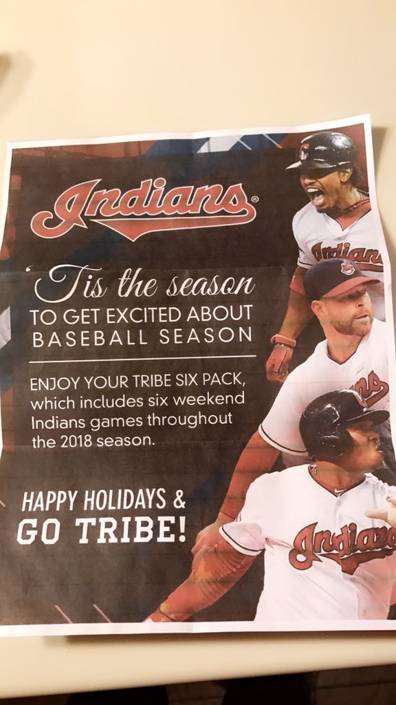 Britt_Pick7's tweet photo. When your mother and father in-law are the real MVP's and hook you up with @Indians tickets for Christmas 😍❤️#GoTribe #OneDayI'mGoingToCatchAHomerunBall ⚾️#SantaCouldn'tTopThisGift https://t.co/2YaGYG1Rps