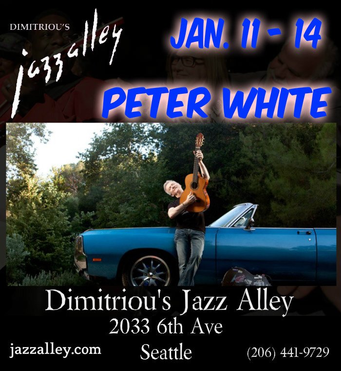 JazzNBluesMusic's tweet photo. Coming Soon To #JazzAlley! Peter White at @Jazz_Alley in #Seattle on 01/11-01/14/2018: https://t.co/0wept7tRnK @peterwhitegtr https://t.co/m3AiVnoOvU
