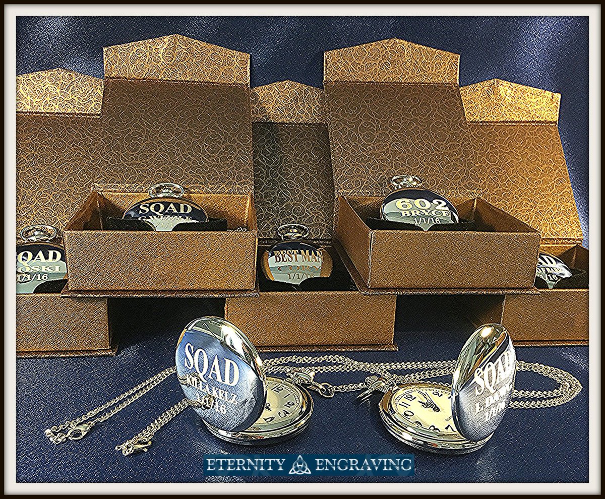 EternityEngrave's tweet photo. Groomsmen gift 7 Laser engraved pocket watches - Vintage person⦠https://t.co/7bYfGG4xf2 #bridesmaids #EngravedFlask https://t.co/4IuY0ugP6k