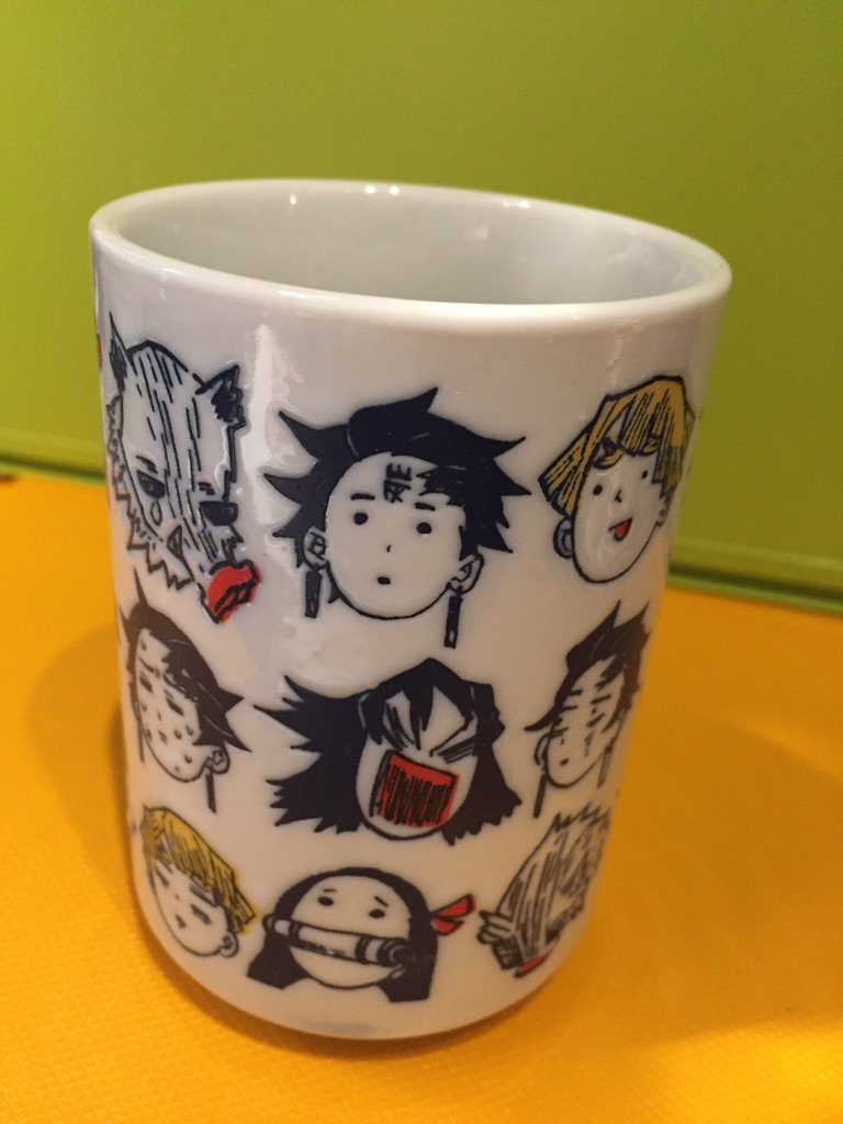 鬼滅の刃 へんてこ顔湯のみ 湯呑み　ゆる顔 てちてち　ハンカチ ジャンプショップ JUMP SHOP【公式】 on X: 