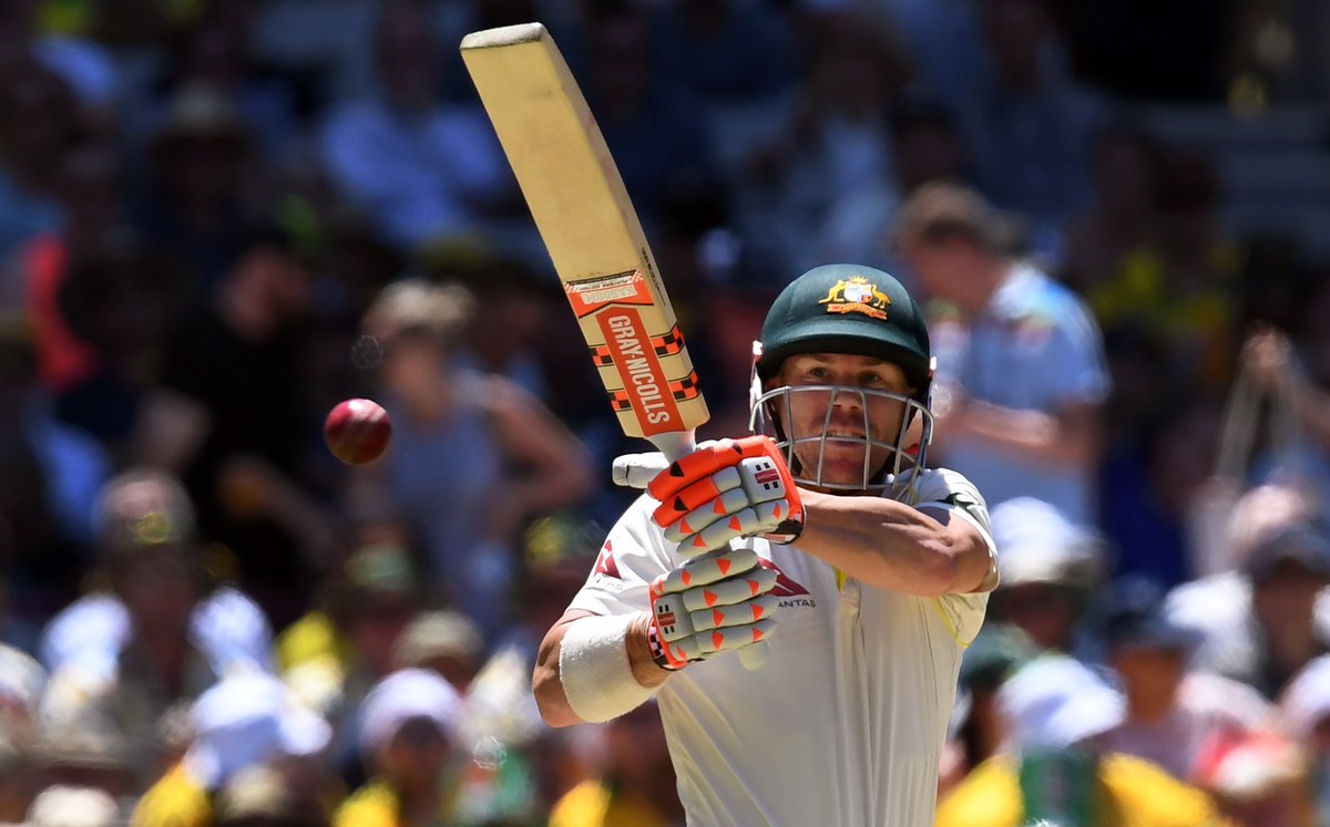 cricketcomau's tweet photo. There it is, Test ton No.21 for @davidwarner31 and his third in #Ashes cricket. But what a way to get there! https://t.co/osnYPjcpzQ https://t.co/2ntVoBz4Ol