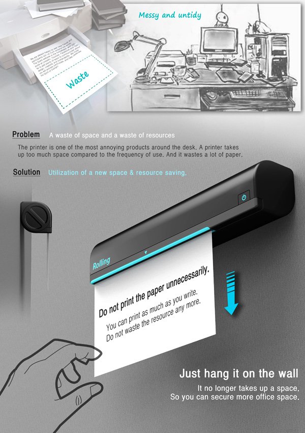 PrinterKnower's tweet photo. Nice design!! Just leave your printer hanging on the wall without wasting any office space. AND you don't need to print the paper unnecessarily anymore!👍👍👍
Check more >> https://t.co/7gGBTn8uTT
Designer: Kim Tae-jin 
#ProductDesign #Printer #EnvironmentFriendly #GreenDesign https://t.co/rwxKxtVCKv