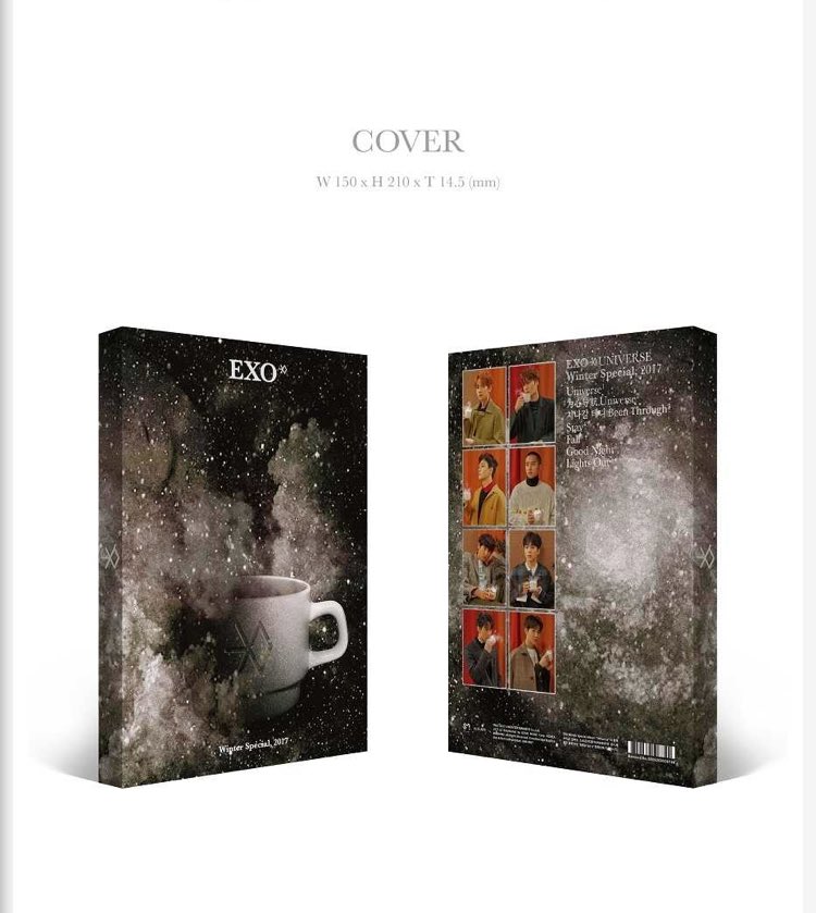 171226 #EXO 'Universe', Winter Special Album 2017 Album details 1/2