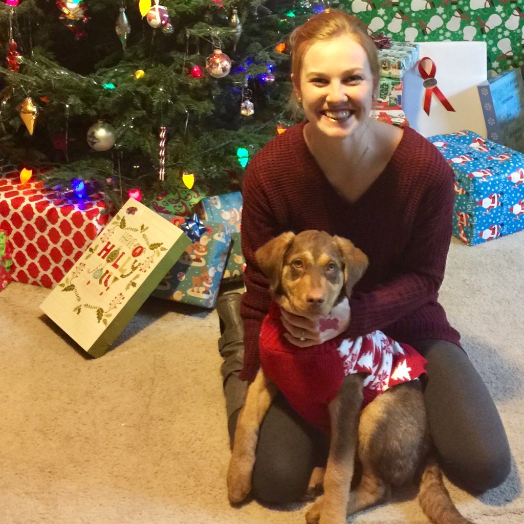 KMayRice's tweet photo. #NewProfilePic ...even though she’s been an annoying little brat today, she’s still adorable and I love her. Merry Christmas from my Massey and Me!🎄❤️ #missingAustin https://t.co/dk6WEj8kDS