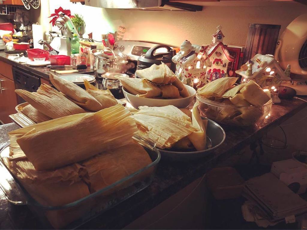 d_gammon's tweet photo. Six dozens of tamales later my kitchen is a mess but our tummy’s are full. Merry Christmas all. https://t.co/XlOjbIq6RM https://t.co/e9TBHr0ZvZ