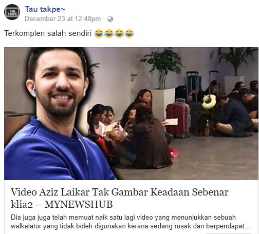 NadiaAliNA's tweet photo. Aziz Laikar menipu, cakap di KLIA2 tak cukup kemudahan seperti kerusi, padahal penumpang kena duduk luar sebab AirAsia yang tak benarkan diorang duduk kat waiting lounge
https://t.co/P5ujmE8nQd https://t.co/Sga8ANlirX